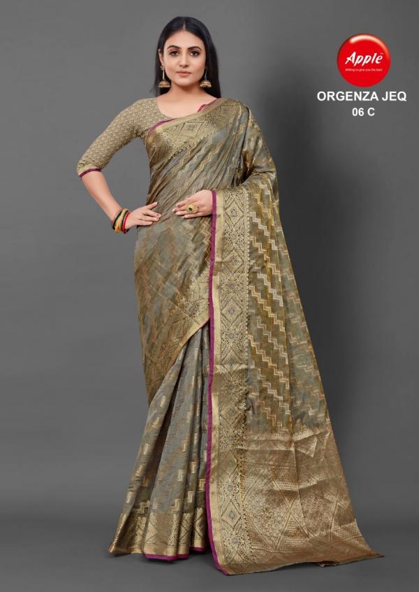 Apple Organza Jeq 6 Fancy Saree Collection